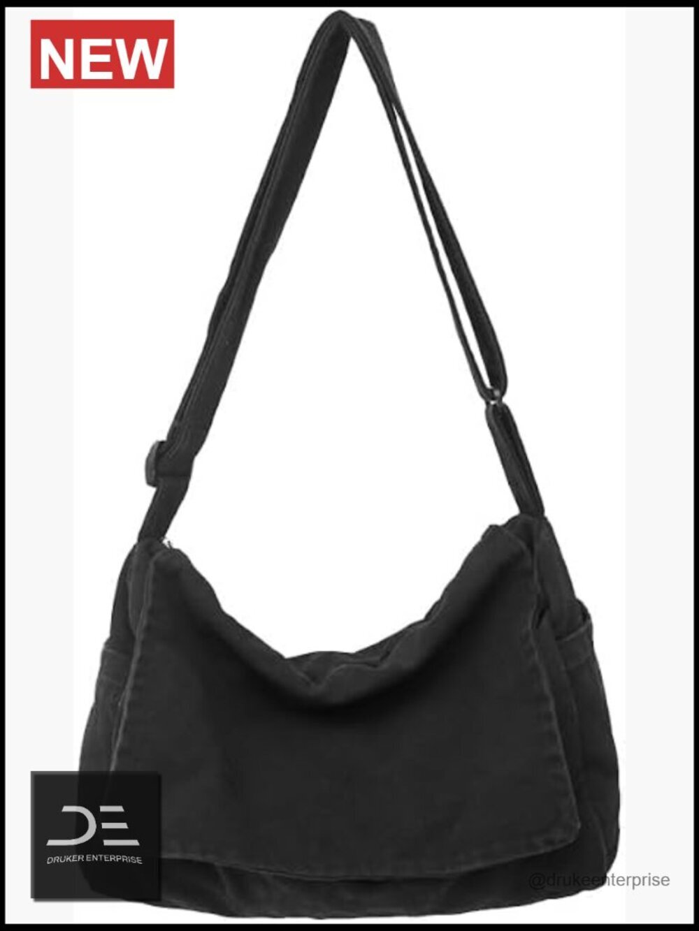 Canvas Messenger Bag Large Satchel Travel Tote Shoulder Bag